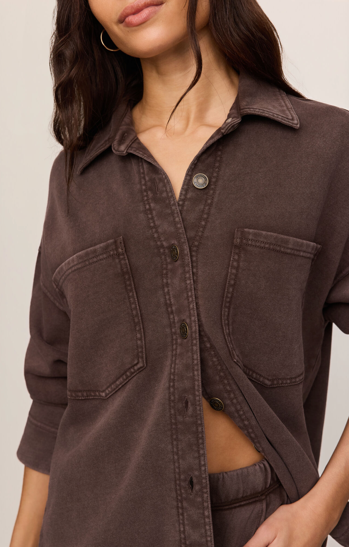 All Day Knit Jacket- Dark Chocolate