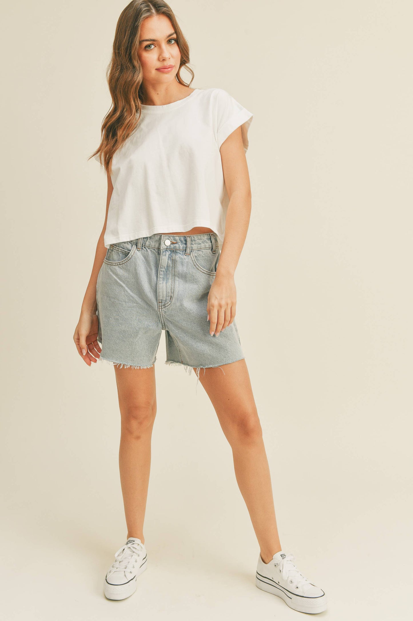 Randy Cuffed Sleeve Top