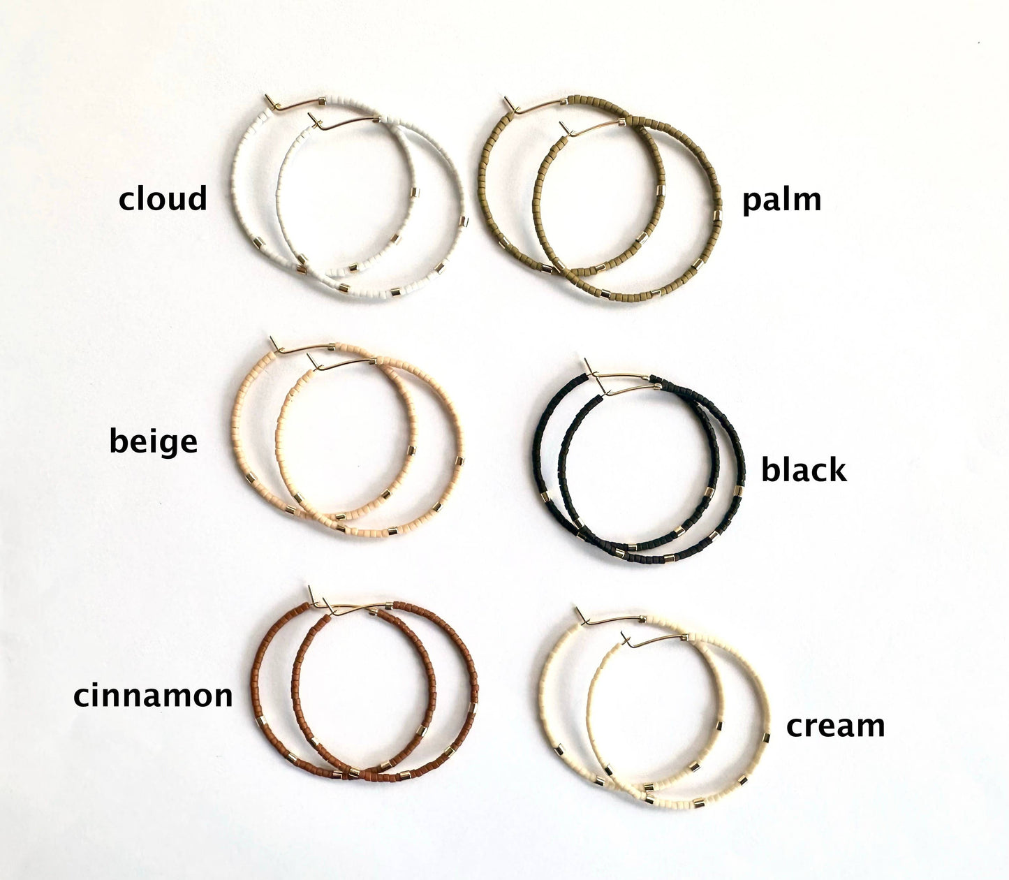 Large Minimalist Gold Bar Hoops
