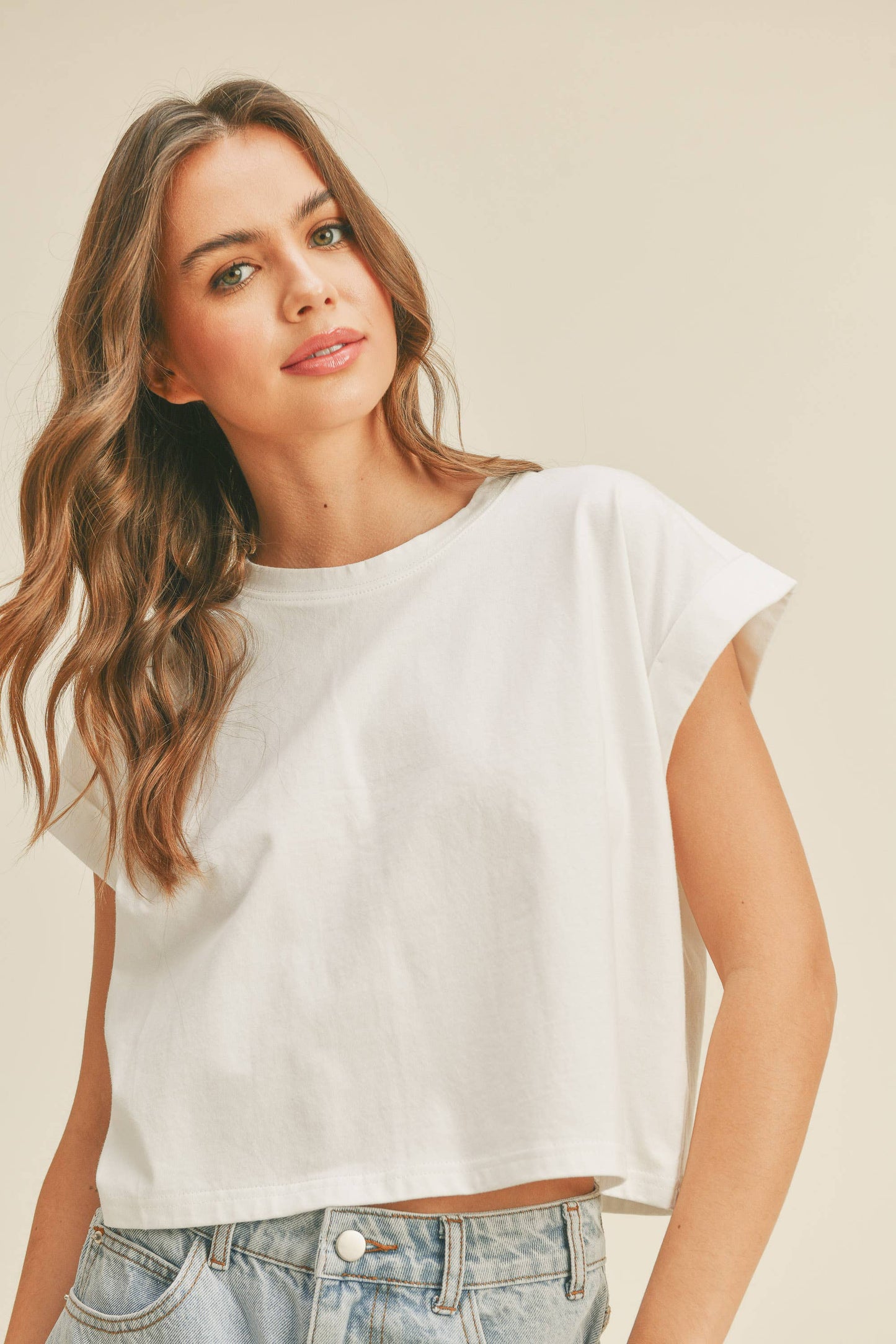 Randy Cuffed Sleeve Top