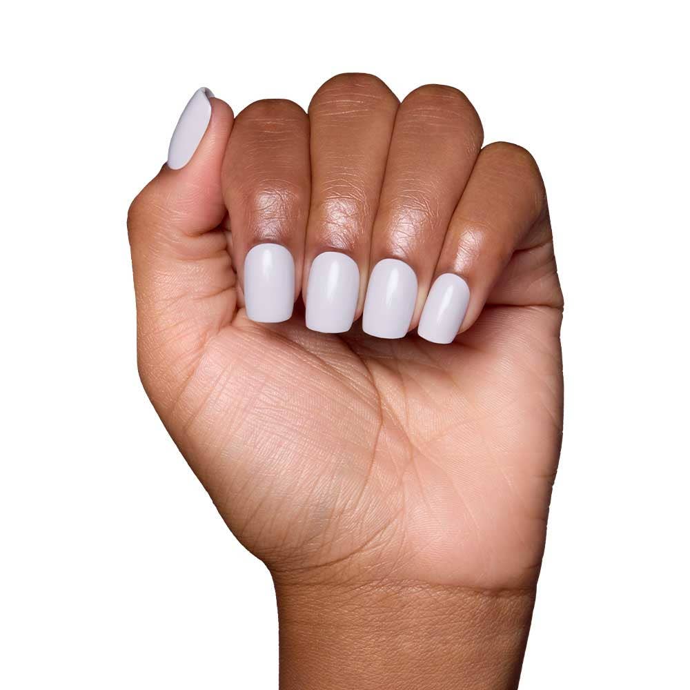 Lilac Gray Press-On Nails | Short Squoval