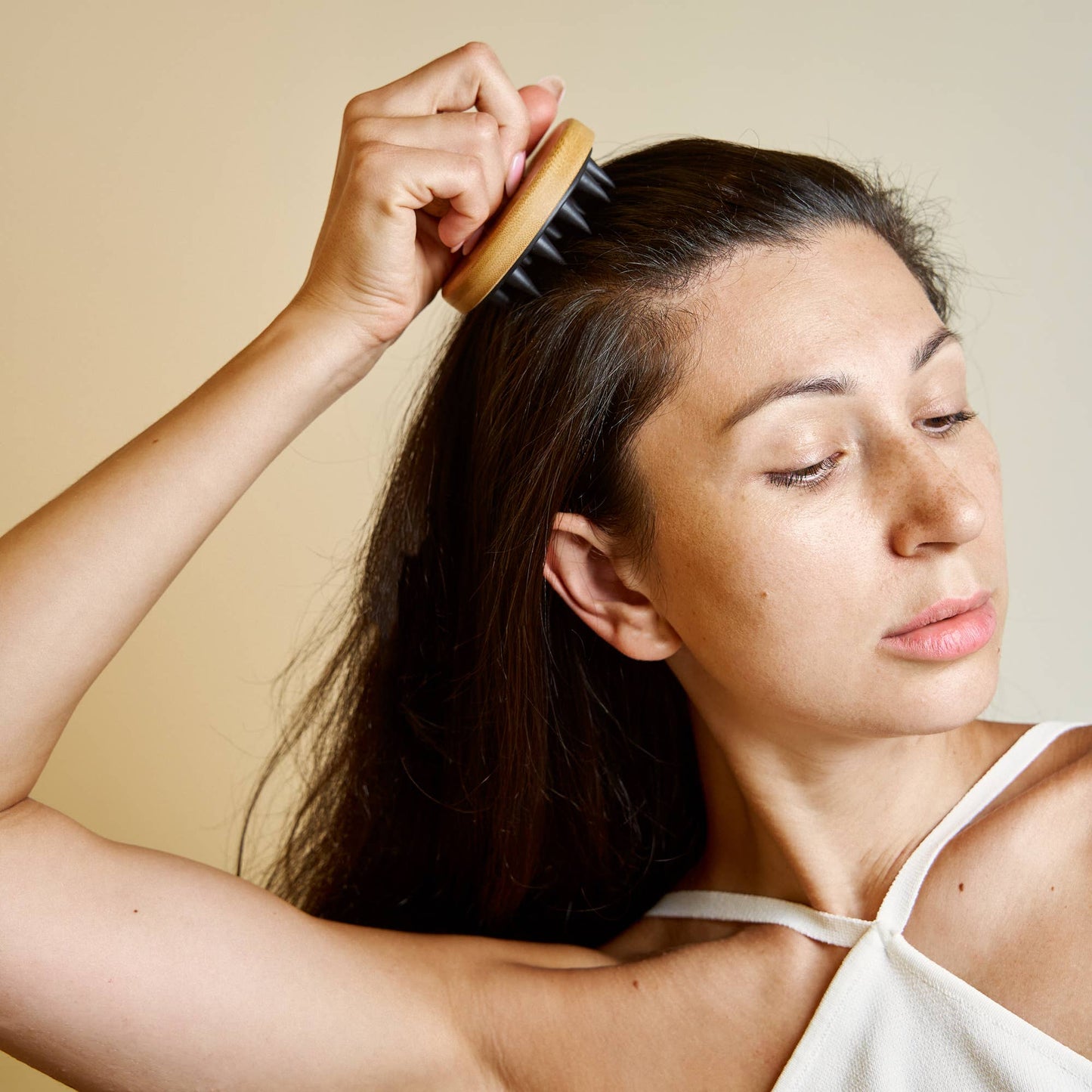 Bamboo + Silicone Scalp & Body Massager