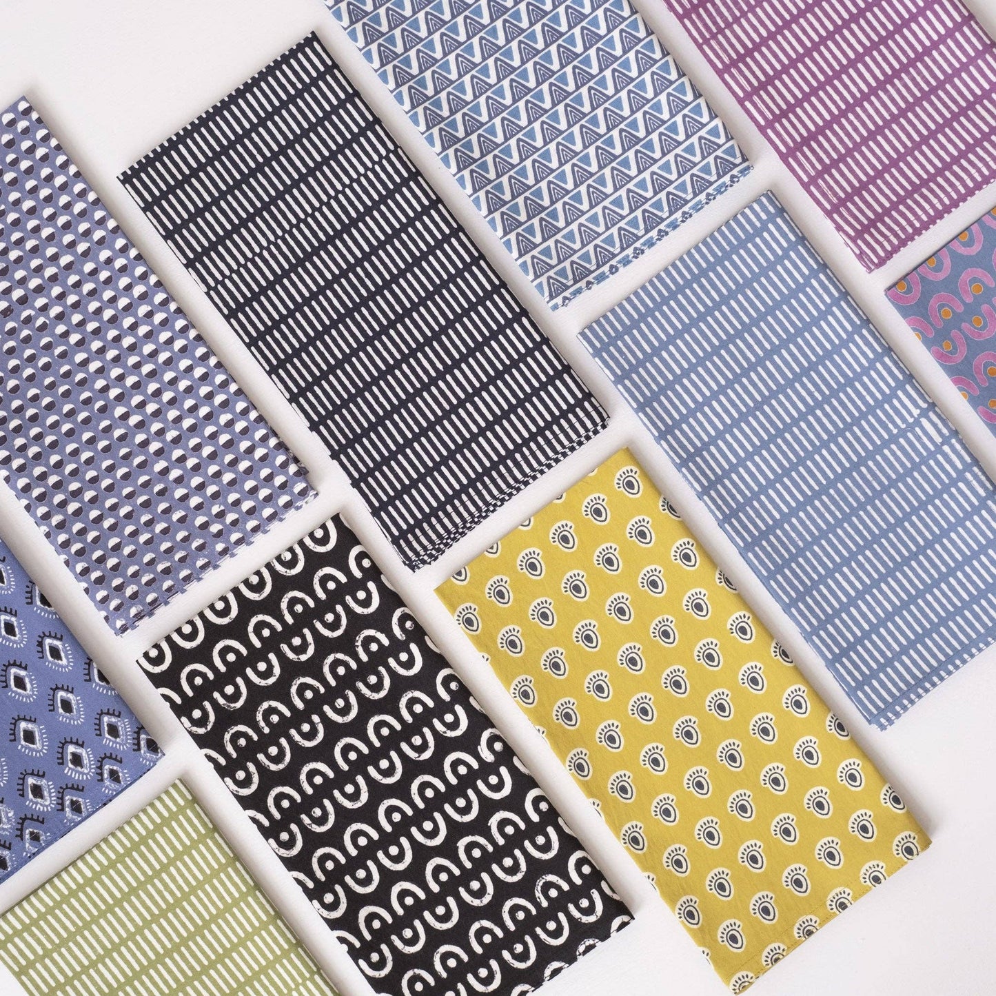 Pontis Stripes Moss Napkins