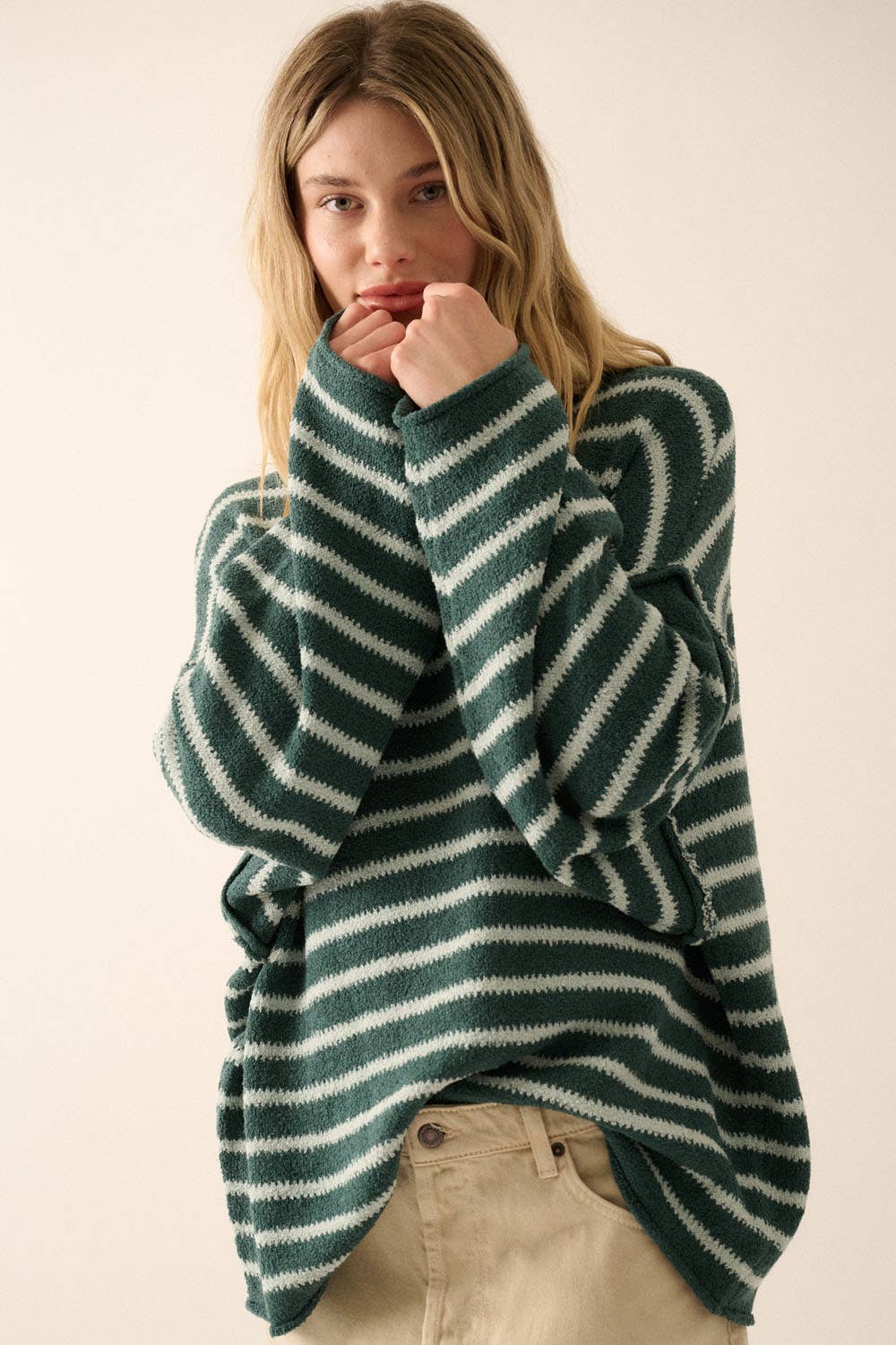 Striped Textured Sweater