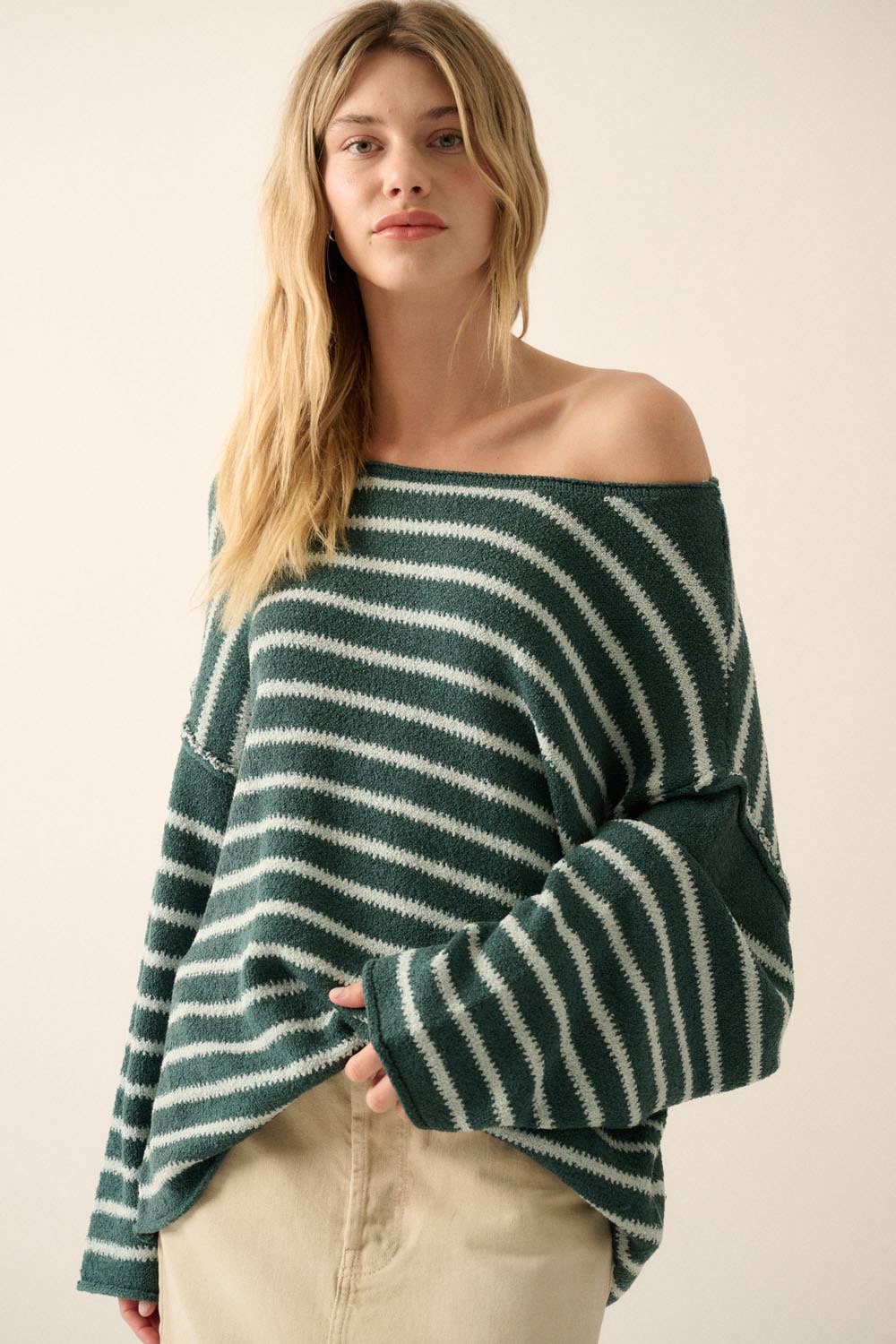 Striped Textured Sweater