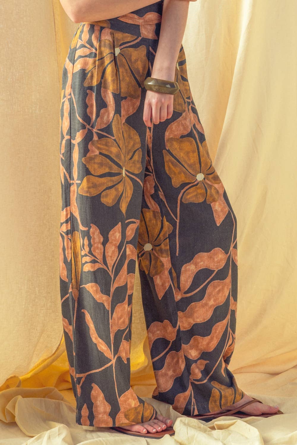 Multi Linen Pant