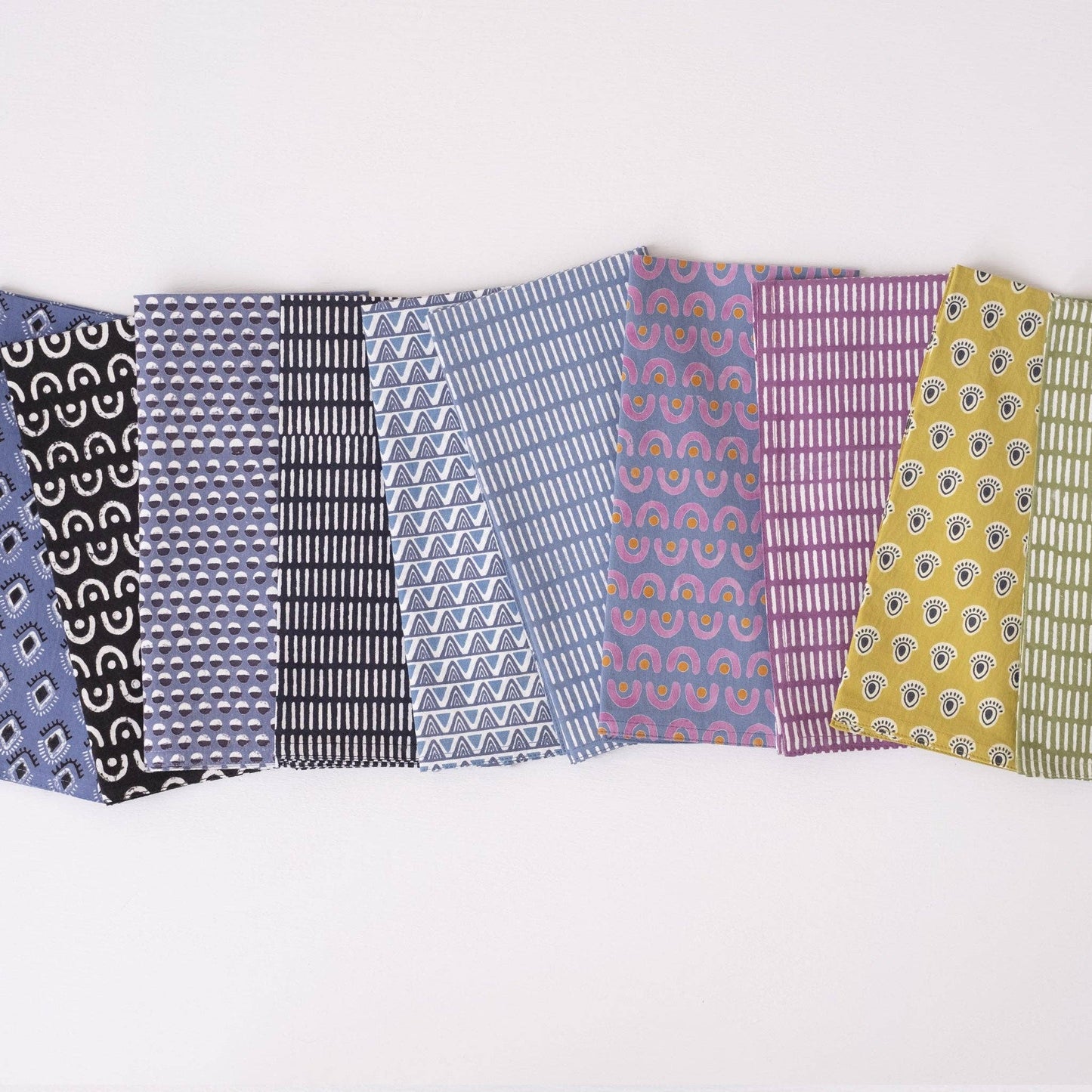 Pontis Stripes Moss Napkins