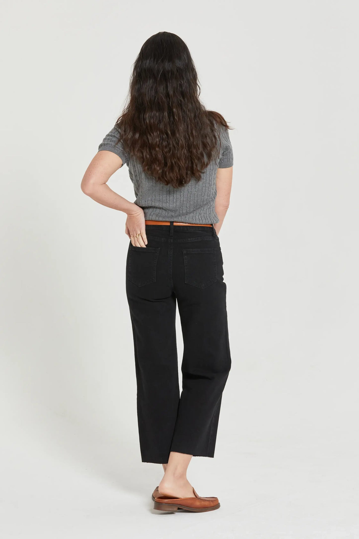 Aberdeen High Rise Jean in Black