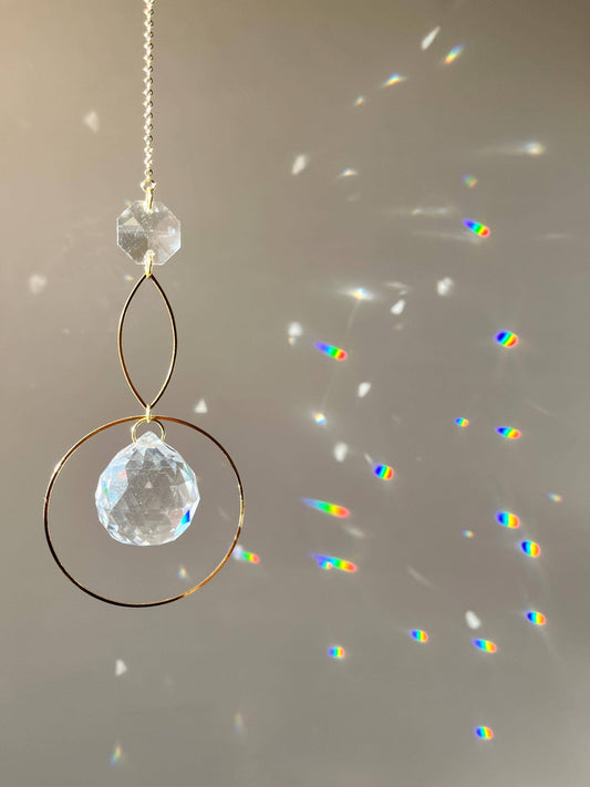 Elegant Crystal Prism Sun Catcher Rainbow Maker 