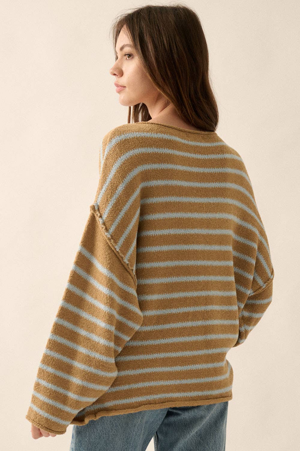 Striped Textured Sweater