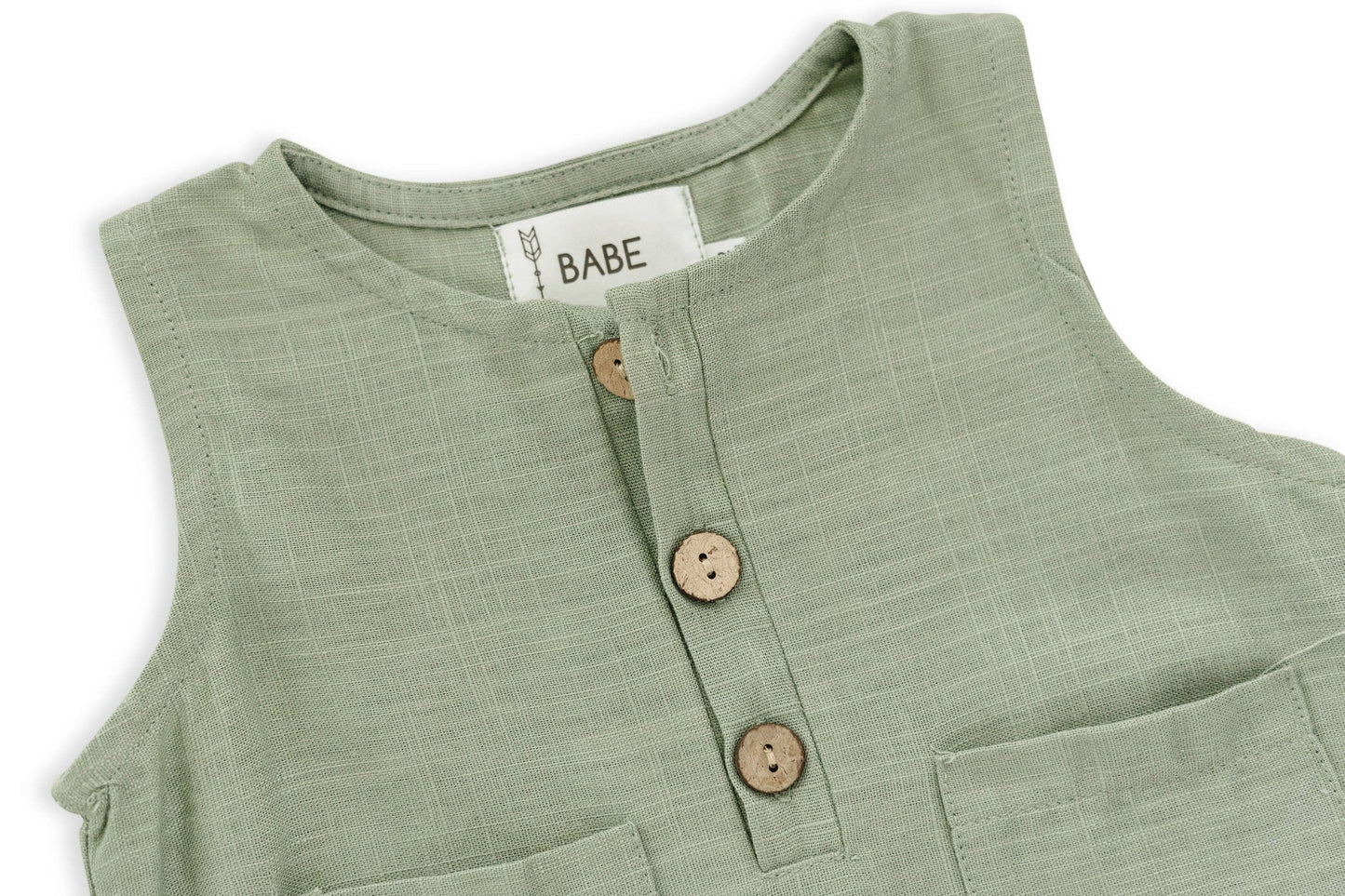 Sage Linen Romper