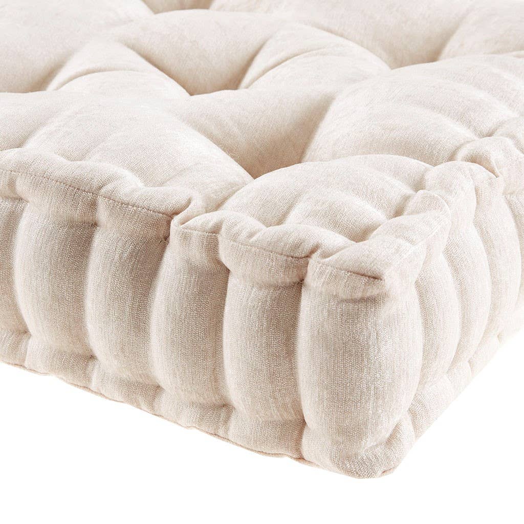 Square Floor Cushion, Ivory