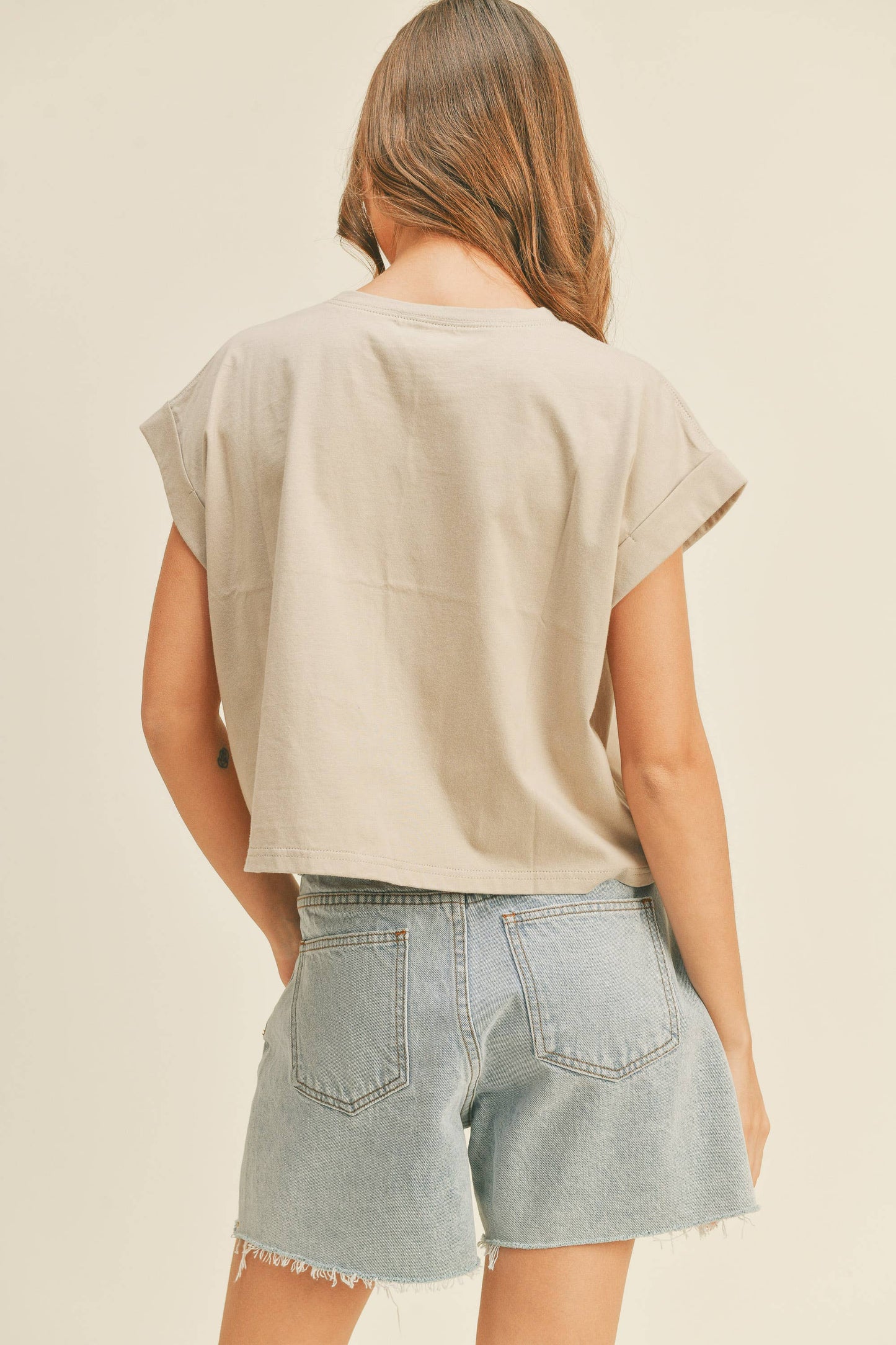 Randy Cuffed Sleeve Top