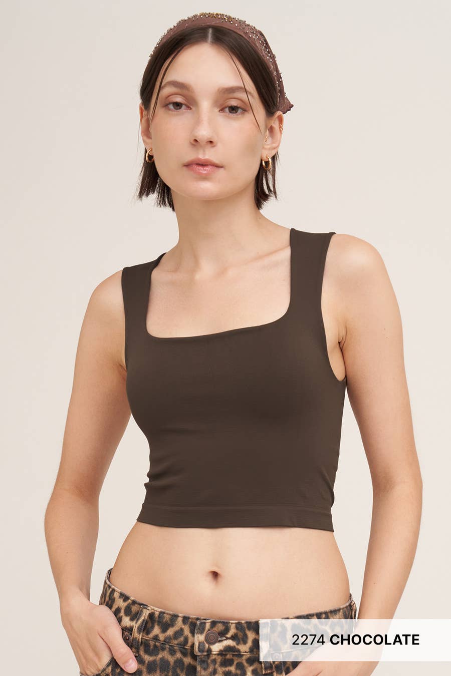 Square Neck Crop