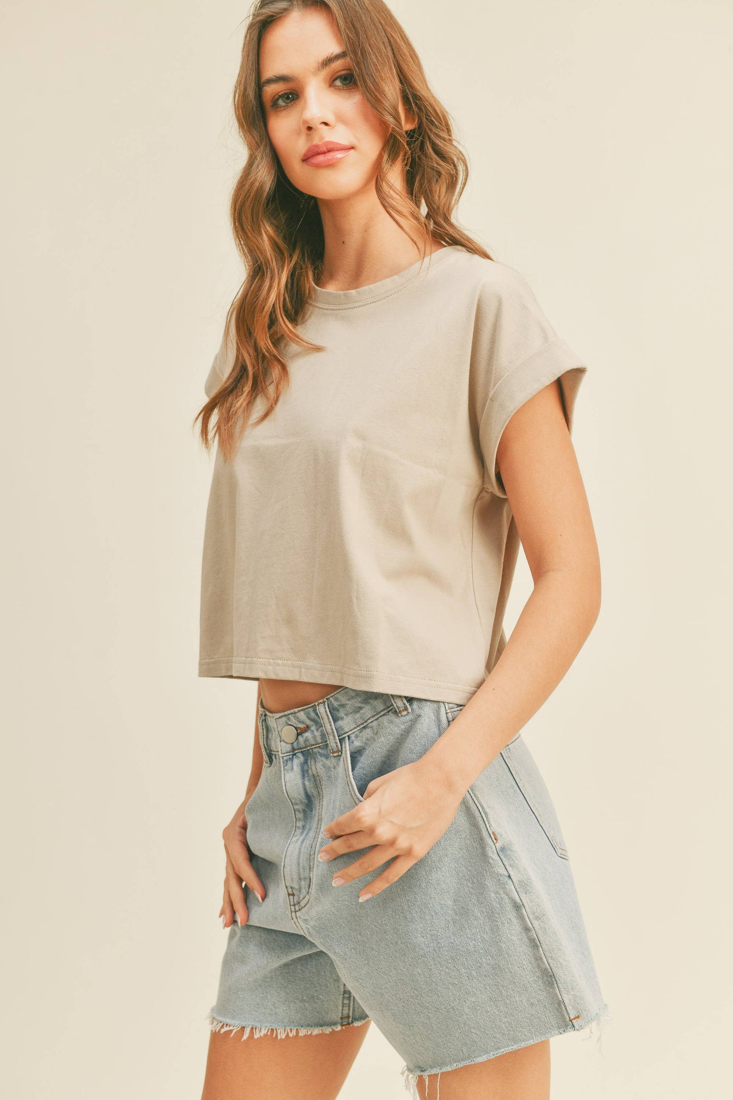 Randy Cuffed Sleeve Top