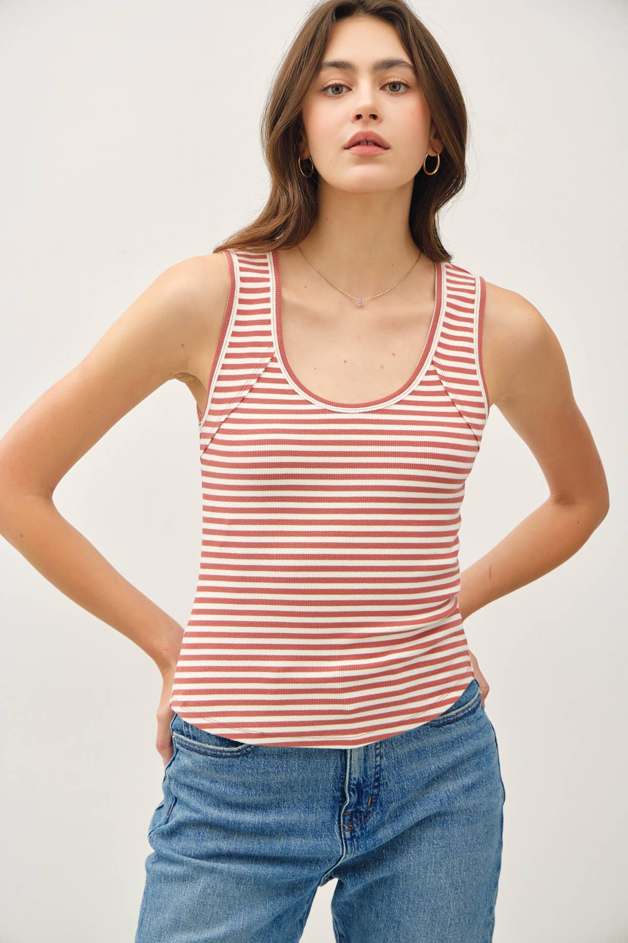 Ribbed Cotton Tank