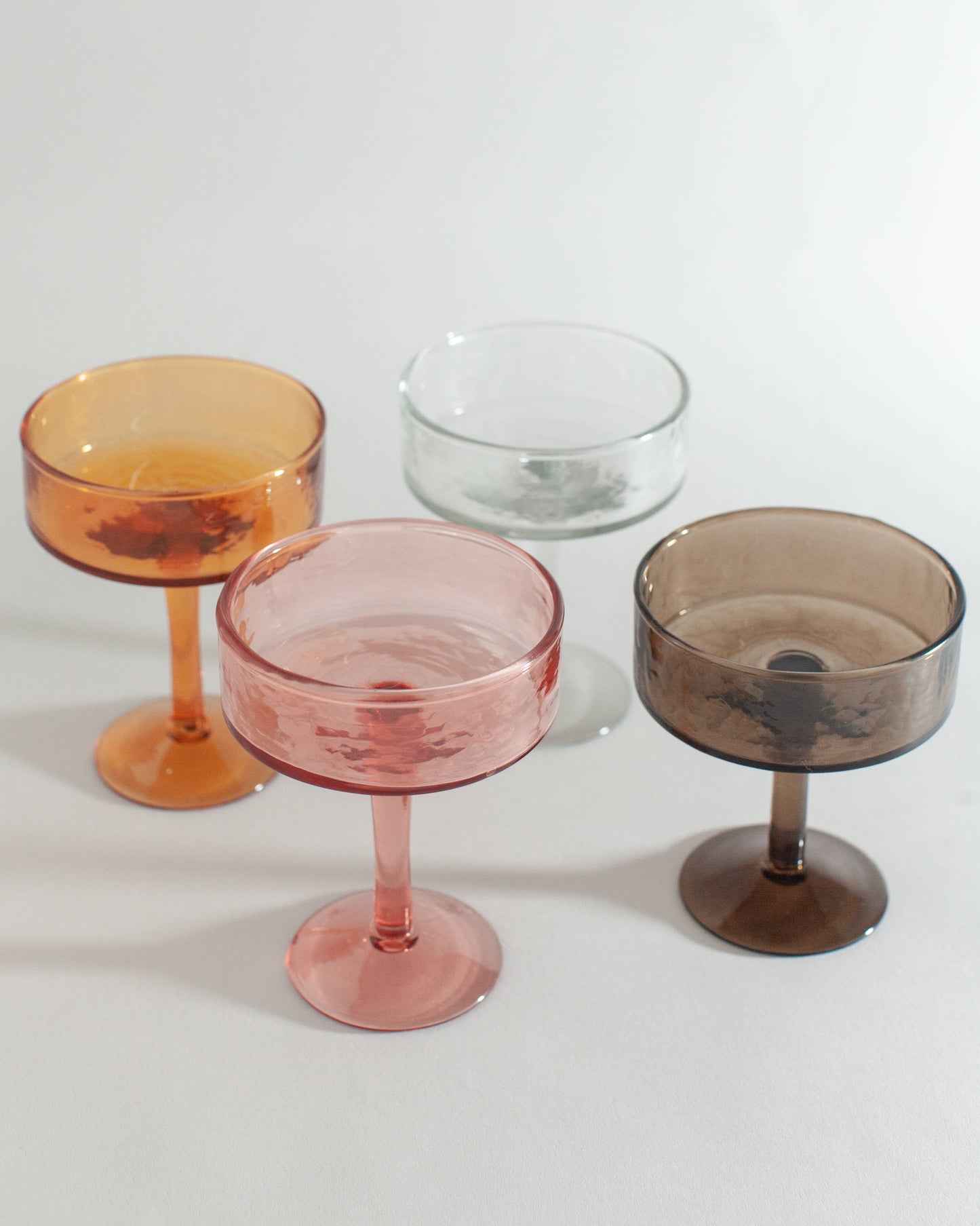 Handblown Cocktail Glass Pair