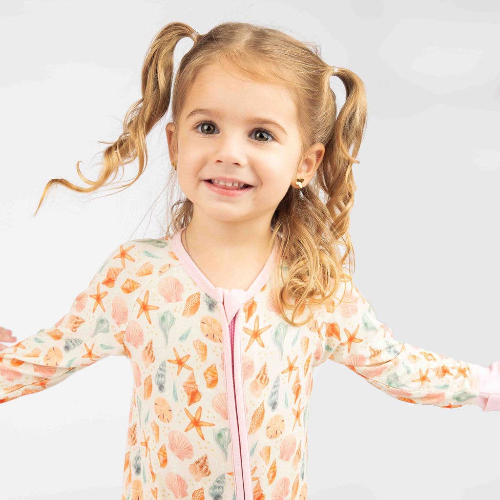 Sandy Seashells Beachy Convertible Pajamas