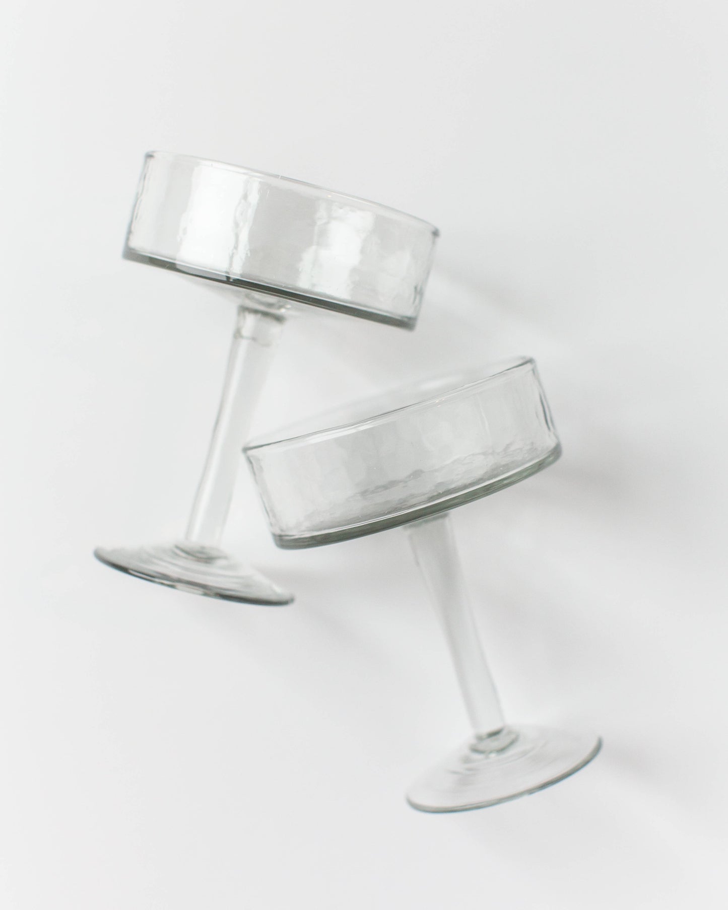 Handblown Cocktail Glass Pair