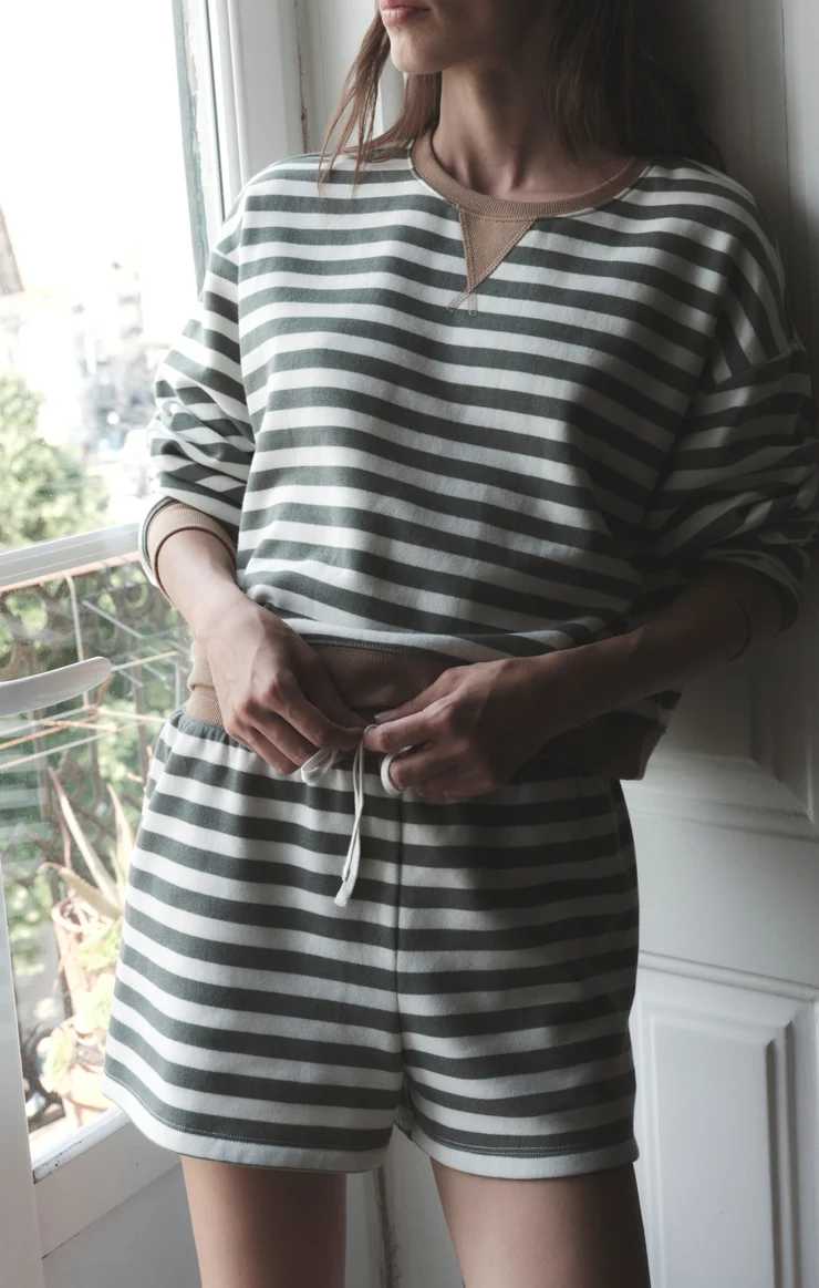 Low Key Stripe Short